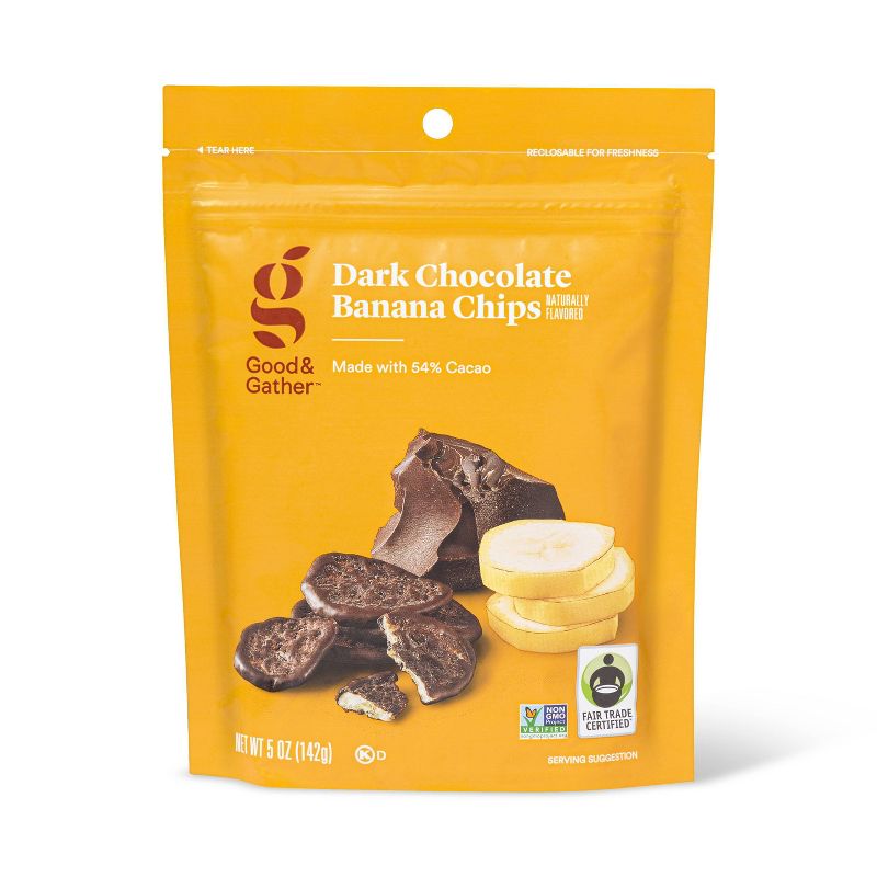 Dark Chocolate Banana Chips - 5oz - Good & Gather™