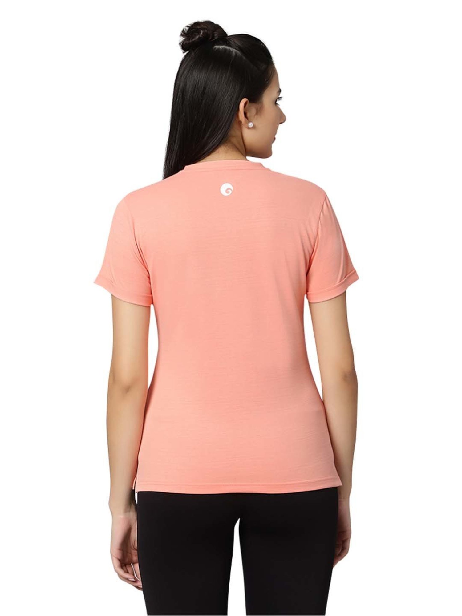 Omtex Pink & Blue Regular Fit Sports T-Shirt - Pack Of 2