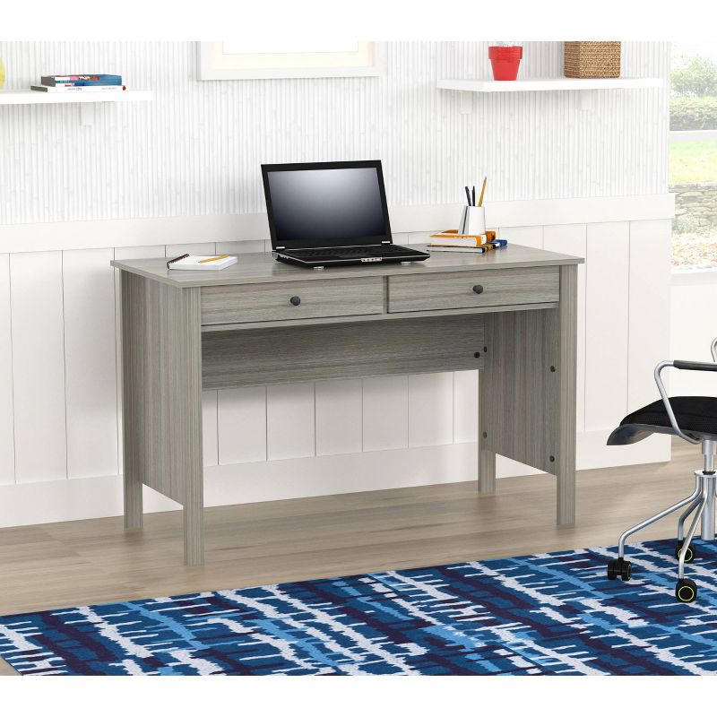 Writing Desk with 2 Drawers Gray - Inval