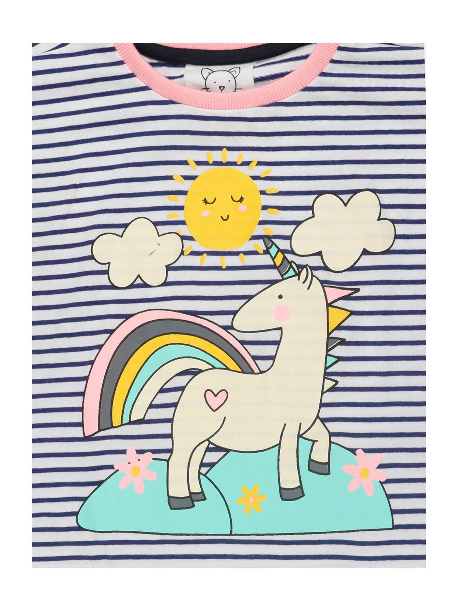 Lazy Shark Kids White Printed  Top with  Shorts