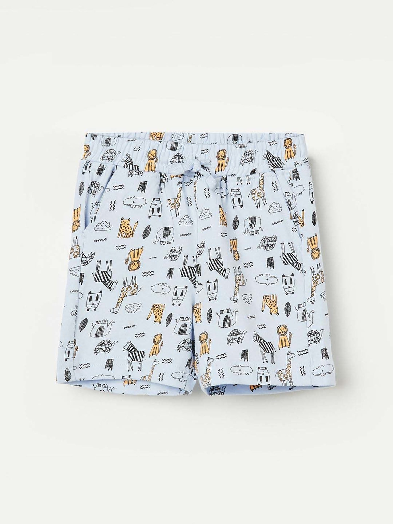 Juniors by Lifestyle Kids Light Blue Cotton Cotton Short