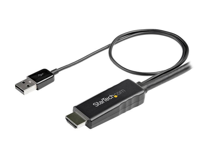 StarTech.com HD2DPMM2M 2m (6.6 ft.) HDMI to DisplayPort Adapter Cable with USB Power - 4K 30Hz Active HDMI 1.4 to DP 1.2 Converter (HD2DPMM2M)