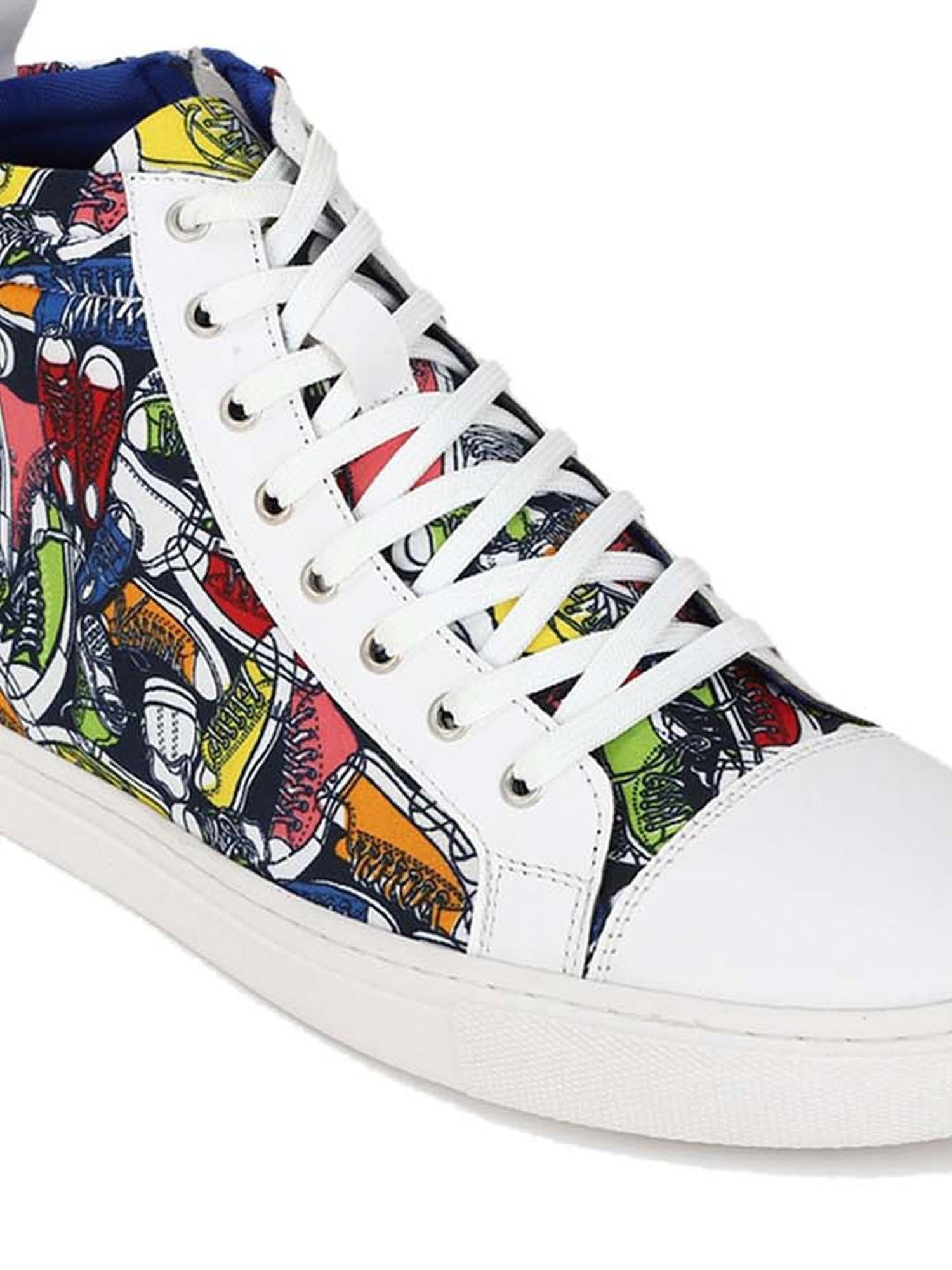 Forever 21 Men's White Ankle High Sneakers