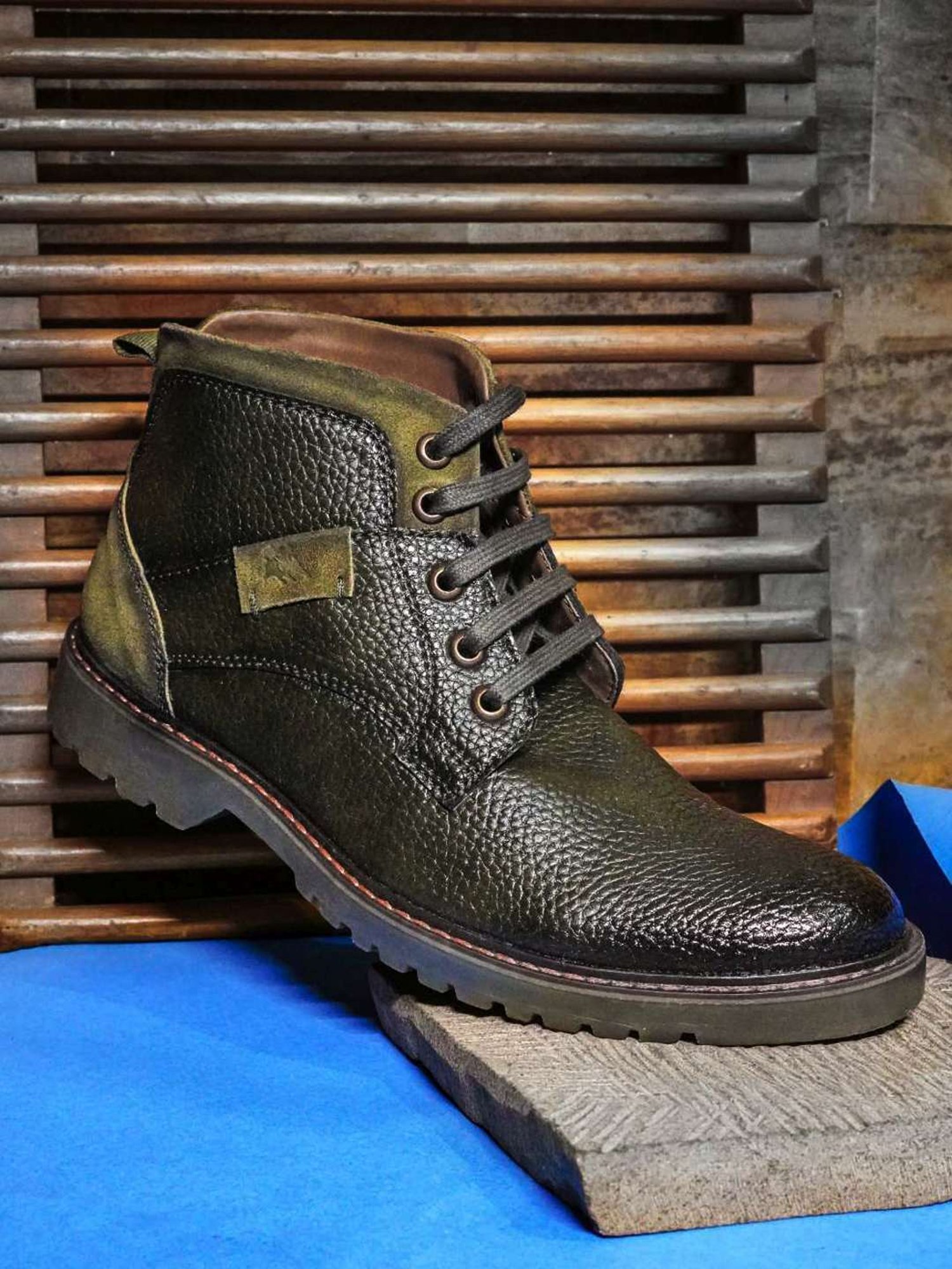 Jaripeo by Jaripeo by Buckaroo Men's VALDEMAR Olive Derby Boots