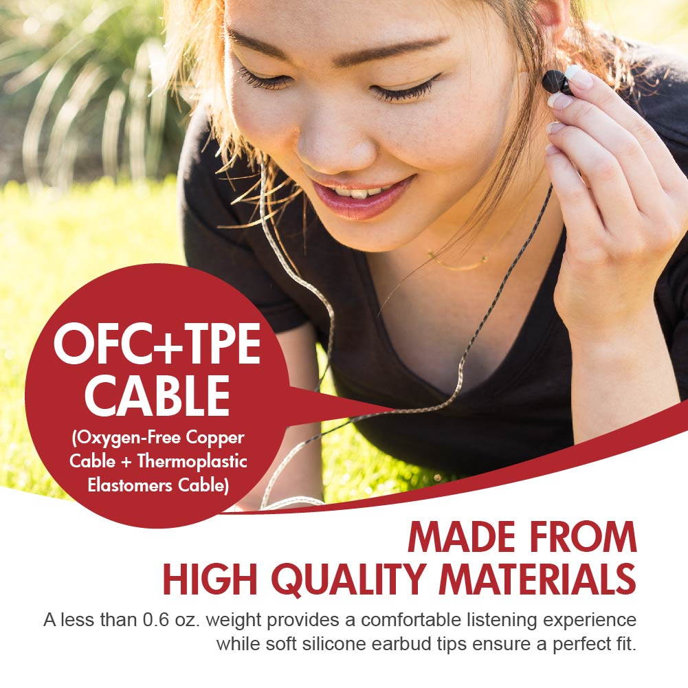 VIOTEK Aqua Lightning Port Stereo Earbuds: Powerful 105dB; Dynamic & Digital Sound; iPhone / iPad / iPod Compatible