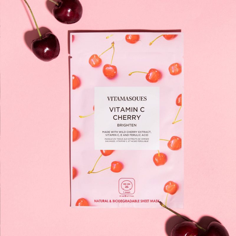 Vitamasques Vitamin C Cherry Sheet Mask - 0.71 fl oz