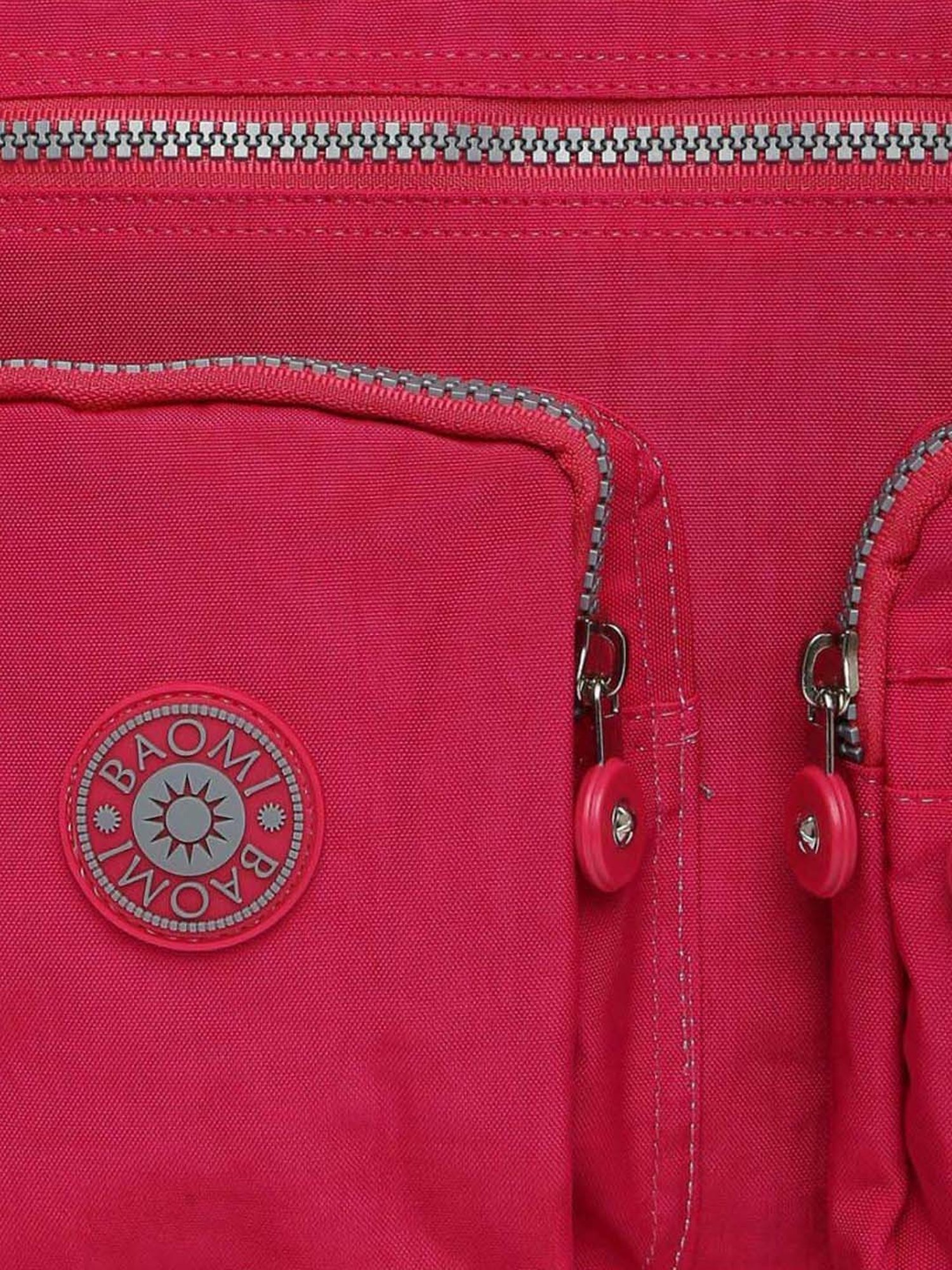 Baomi Pink Solid Medium Cross Body Bag