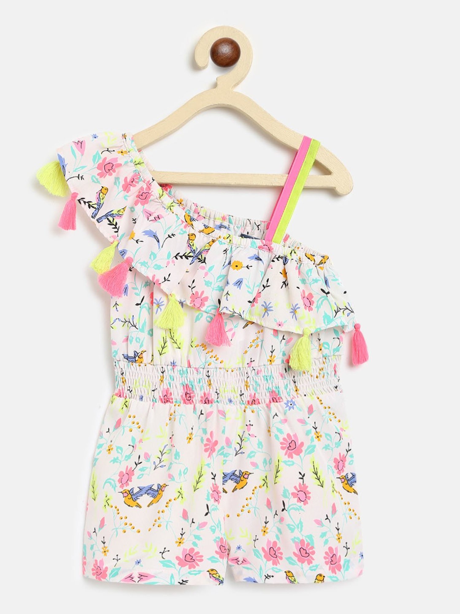 Budding Bees Kids Multicolor Printed Jumpsuit