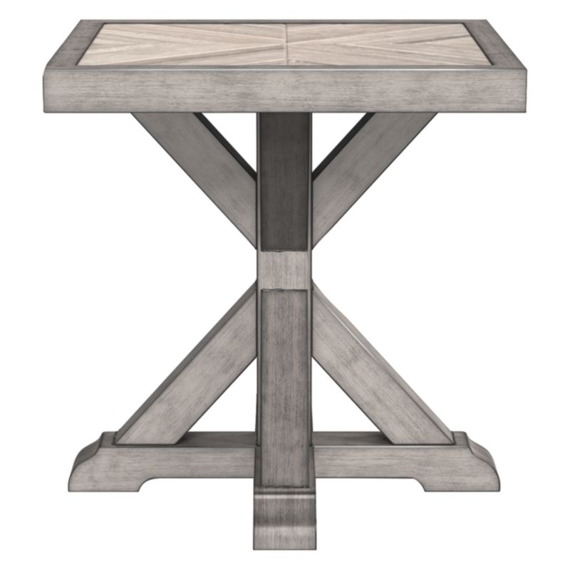 Beachcroft Square End Table - Beige  - Outdoor by Ashley