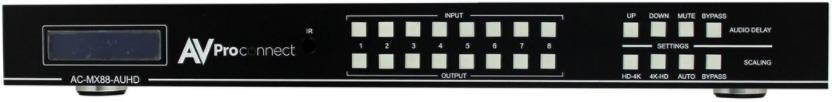 AVPro Edge - AC-MX88-AUHD-GEN2 - 2 18Gbps 4K AUHD 8x8 Matrix Switch with Digital Audio & Balanced Audio Out