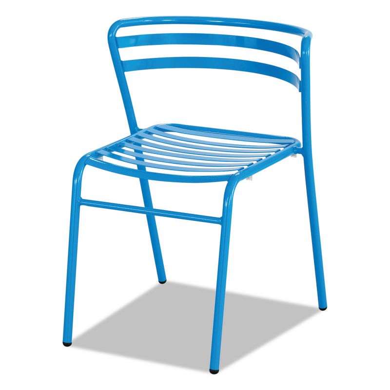 Safco CoGo Steel Outdoor/Indoor Stack Chair Blue 2/Carton 4360BU