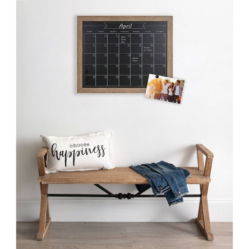18" x 27" Beatrice Monthly Calendar Walnut Brown - DesignOvation