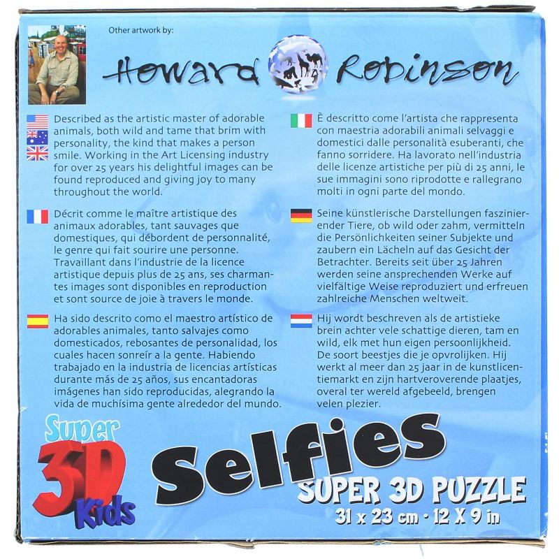 The Zoofy Group LLC Ocean Selfie 48 Piece Super 3D Kids Jigsaw Puzzle