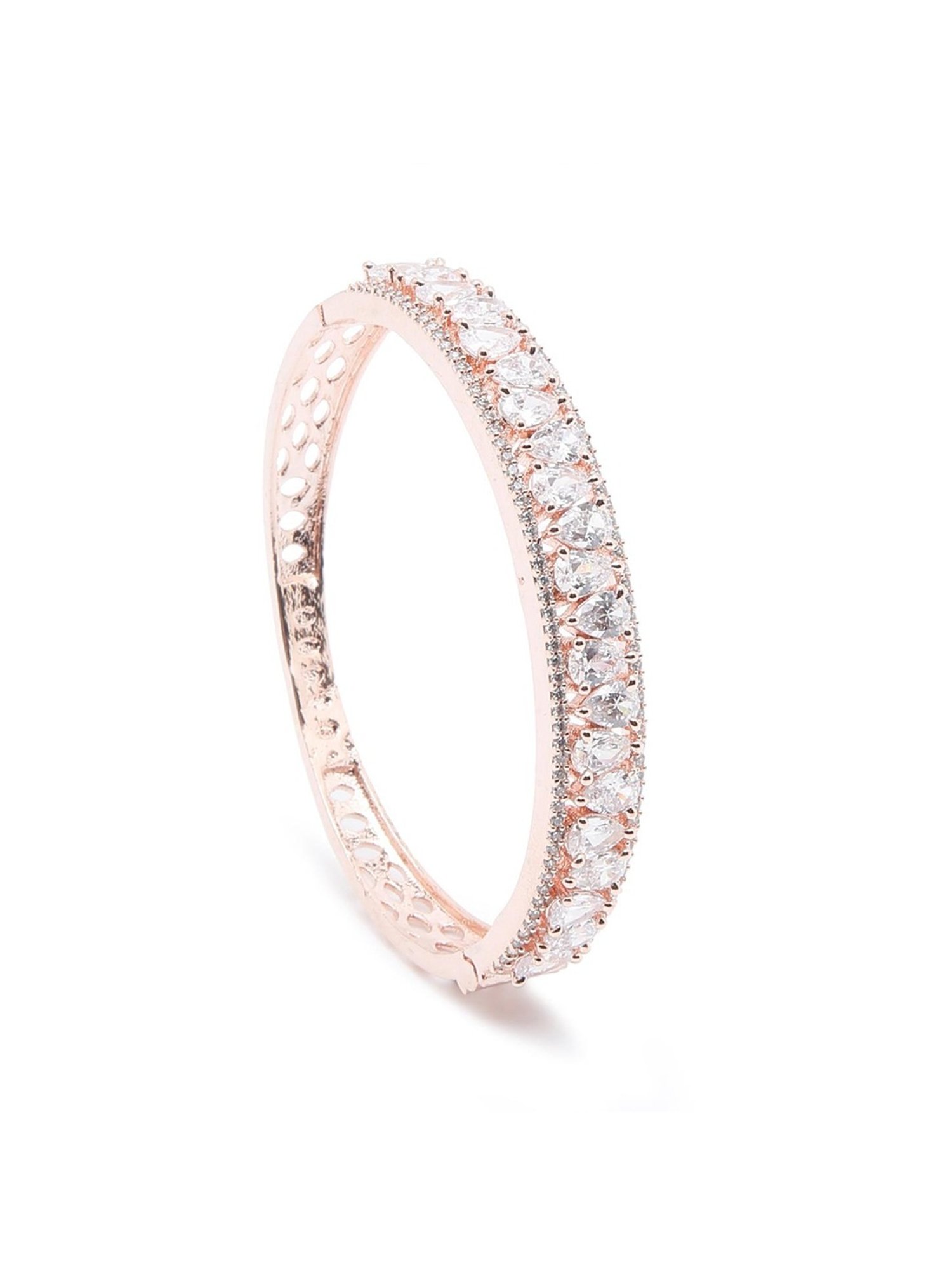 YouBella Jewellery Celebrity Inspired Gold-Plated American Diamond Classic Bracelet