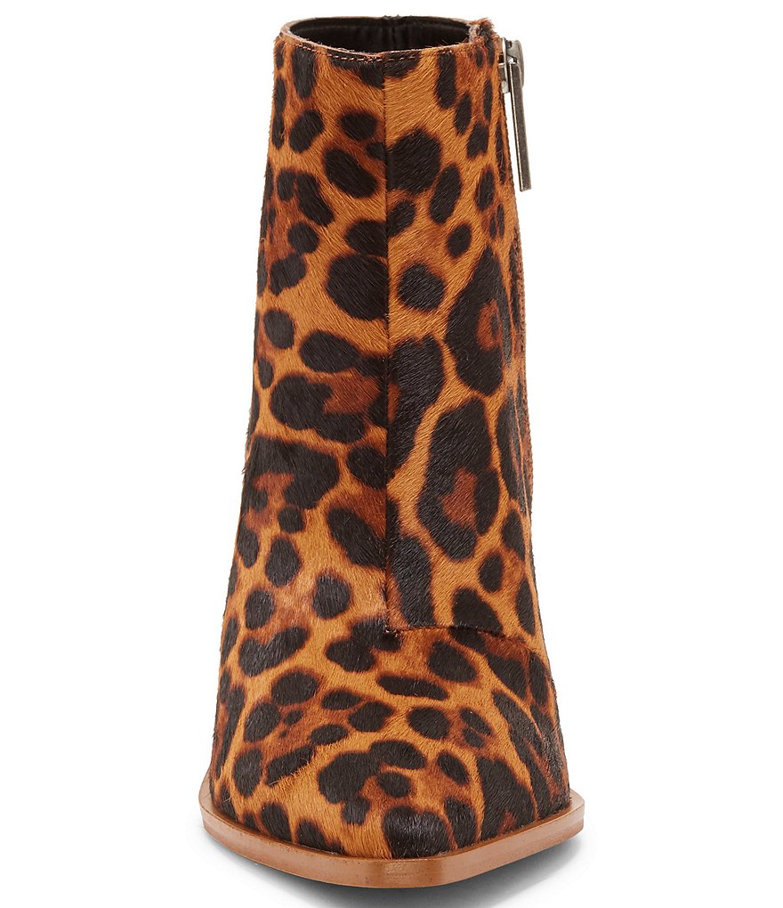 1. STATE Kelte Leopard Print Haircalf Block Heel Booties