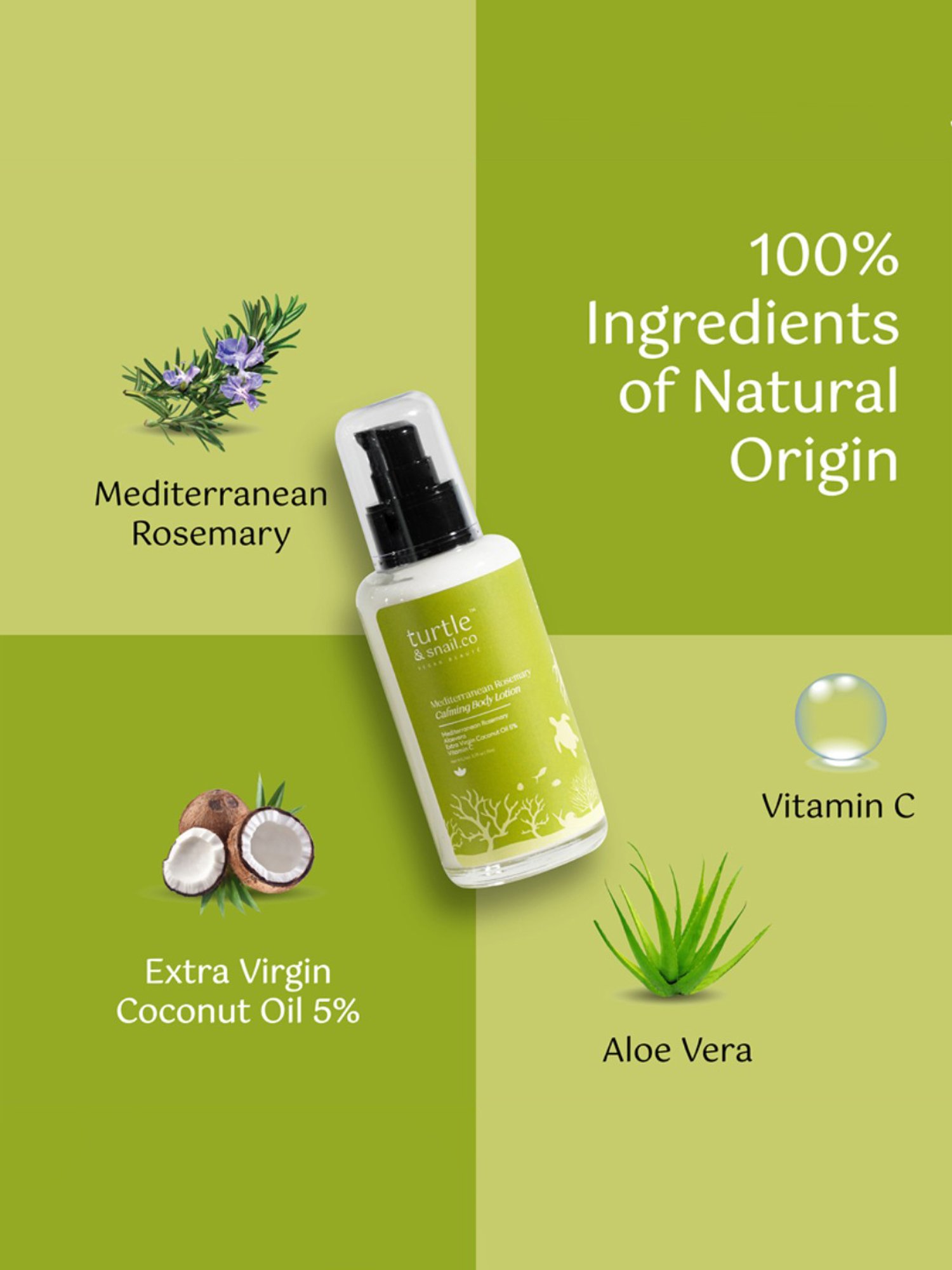 Turtle & Snail.Co Mediterranean Rosemary Calming Body Lotion - 111 ml