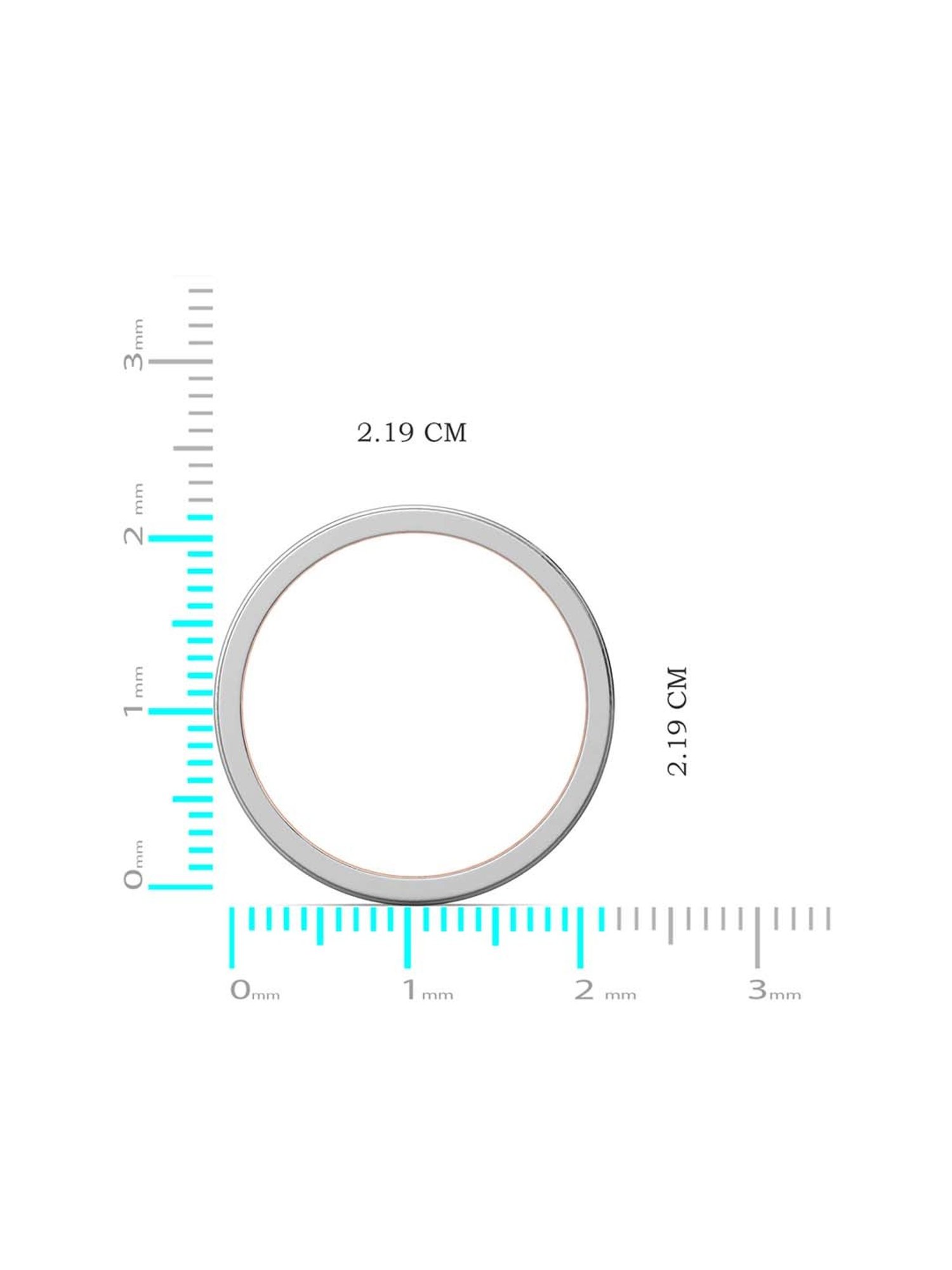 Joyalukkas Polished Extravagant Men's Platinum Ring