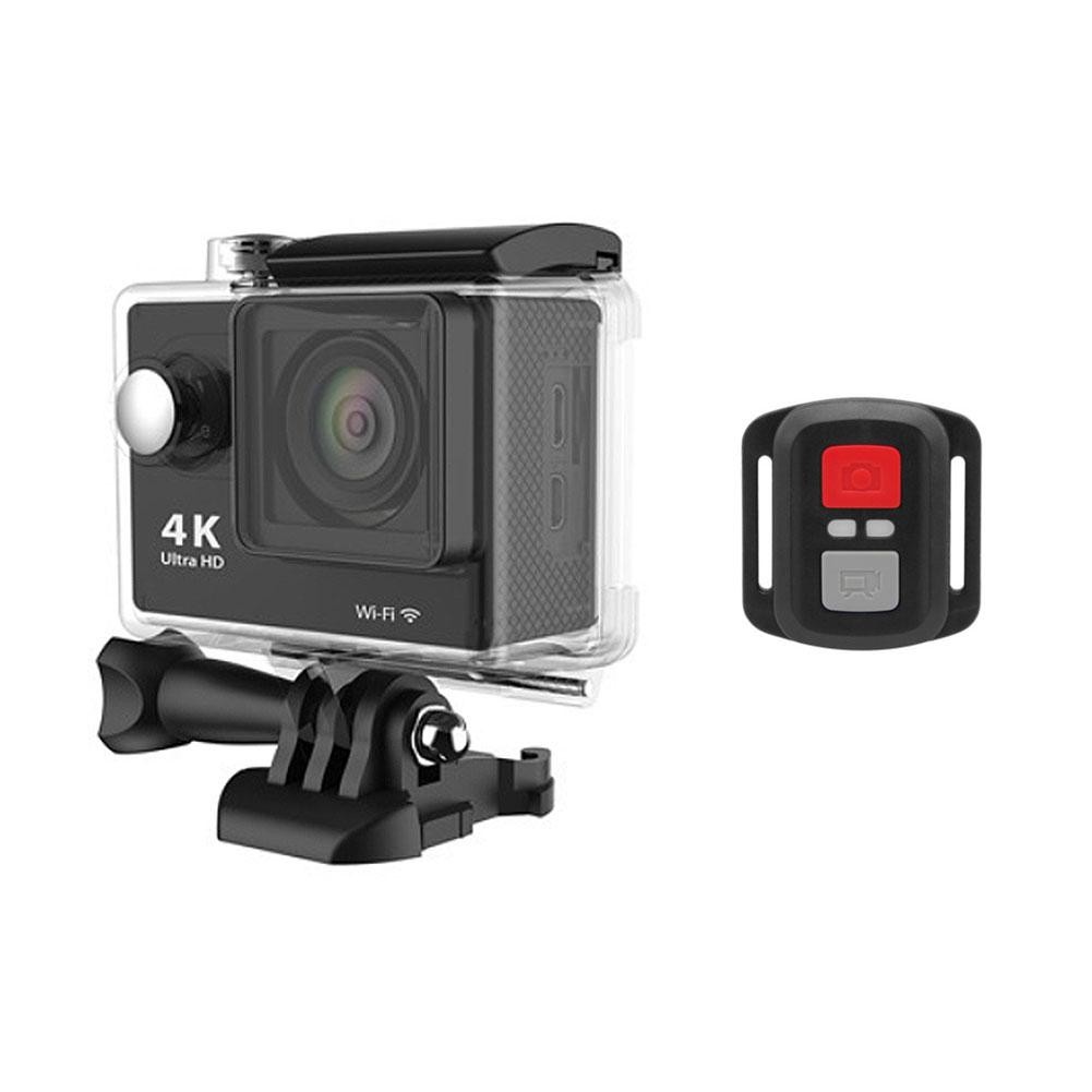 Black H9R Action Camera HD 4K WiFi 2inch 1080p/60fps Underwater Waterproof Helmet Video Recording DV Recoder Sports Cam with Remote Control