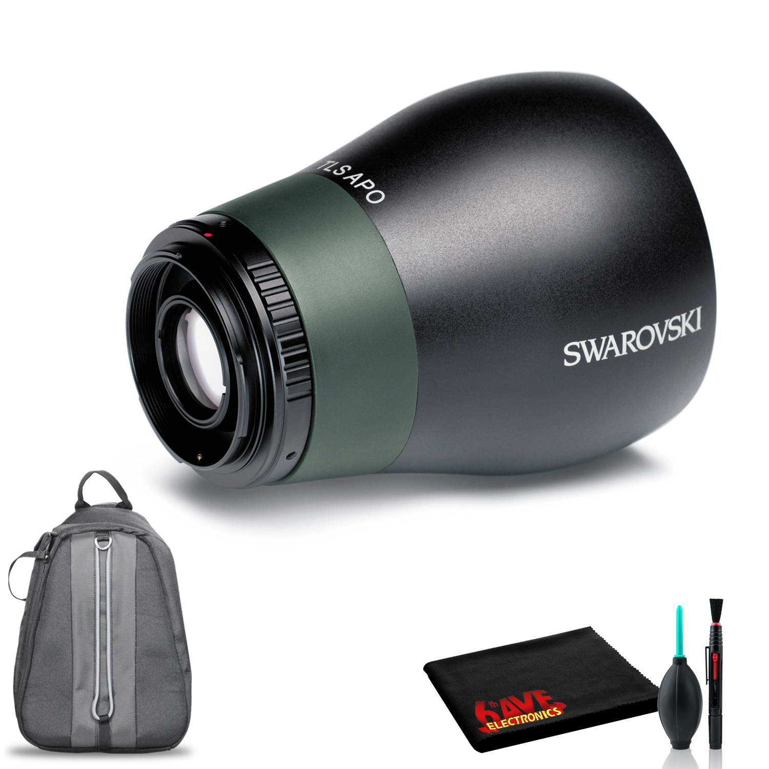 Swarovski TLS APO 30mm Digiscoping Lens for ATX / STX Spotting Scopes with Cleaning Kit, Backpack Carry Case, and 1-Year Extended Warranty