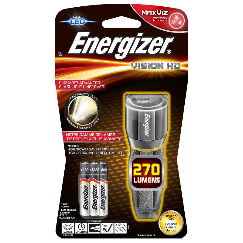 Energizer Vision LED HD 3AAA Metal Flashlight