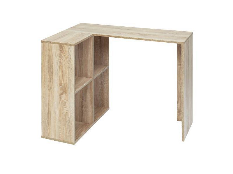 Sandy Modern Wooden Office Desk with Storage Compartments Tan - AC Pacific