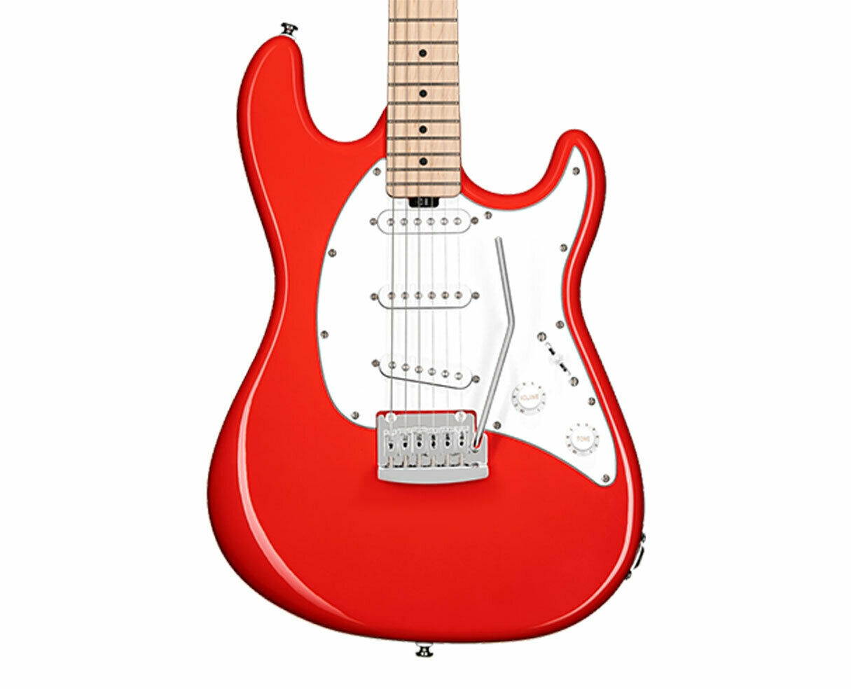 Sterling by Music Man Cutlass SSS in Fiesta Red