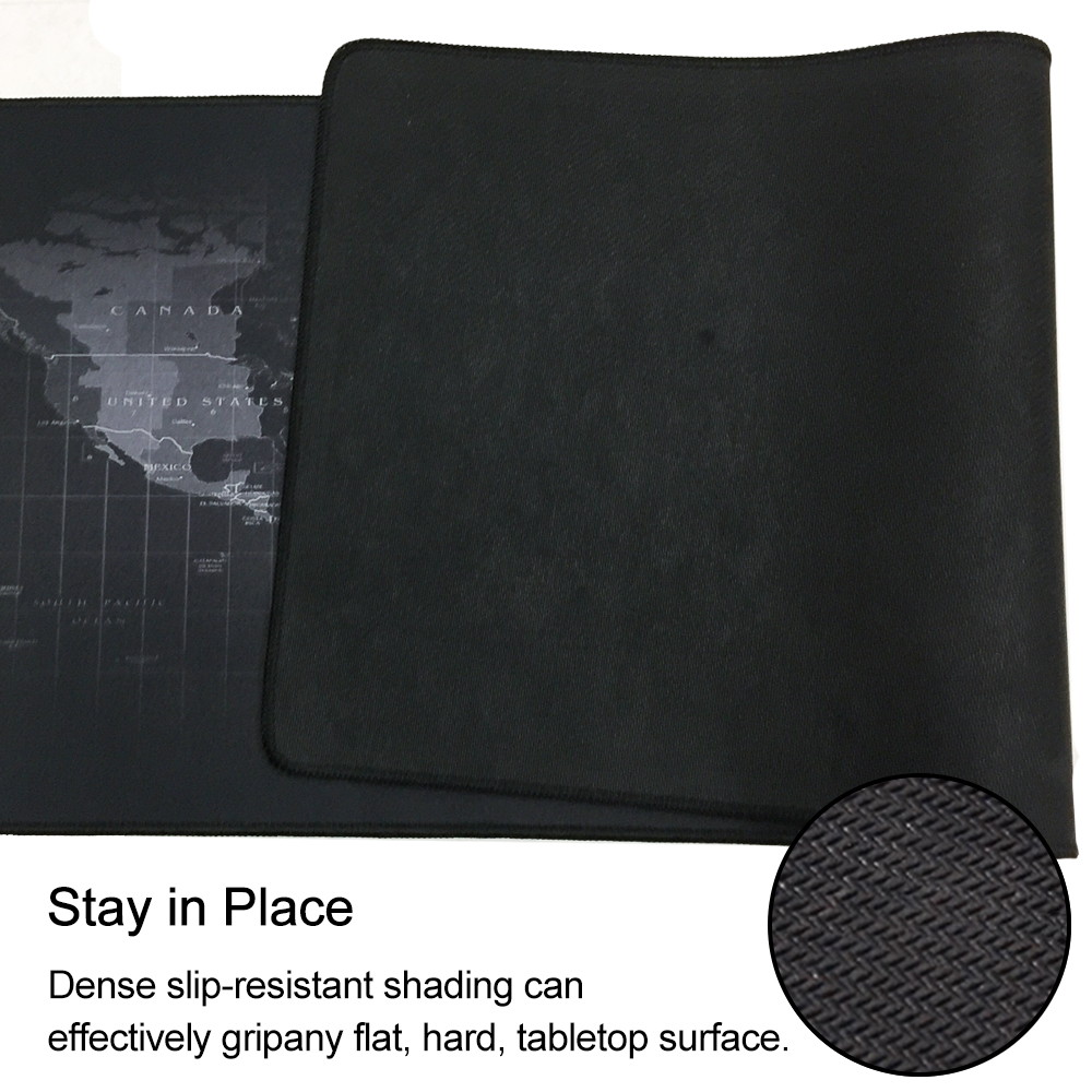 Gaming Mouse Pad, Extended Size 800*300*3mm(31.4&times;11.8&times;0.12 inch) for Professional eSports,World Map Large Mouse Pad for Wireless Mouse