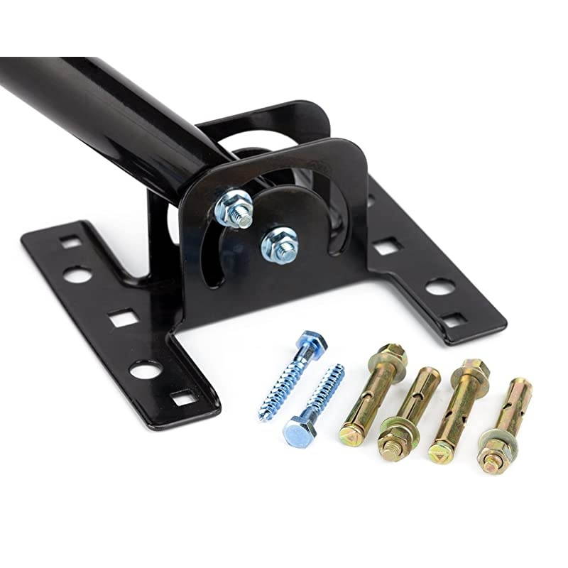 Adjustable AtticOutdoor Antenna amp Weather Station Mounting Pole Universal Mount Brackets Easy Installation Solid Structure Weather Proof 1quot Diameter165quot Arm Length