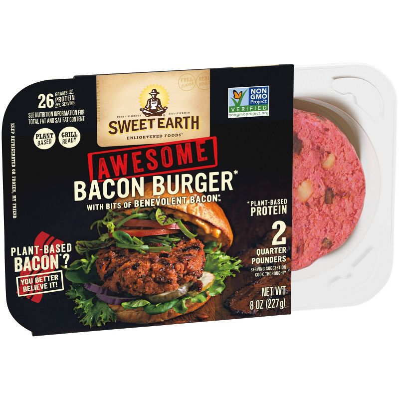 Sweet Earth Awesome Bacon Burger - 8oz