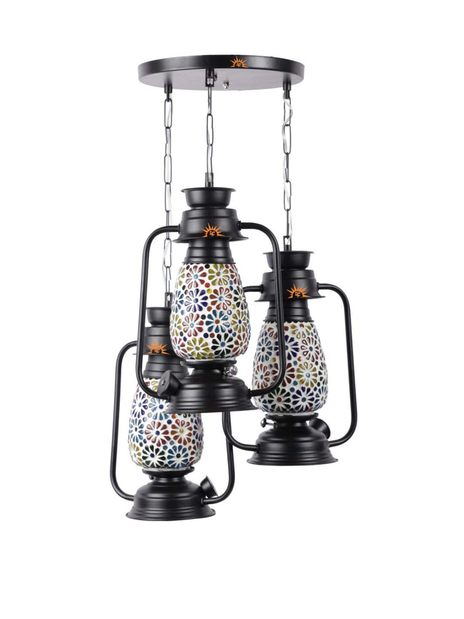 DecorativeRay Black Hanging Light - Set of 1