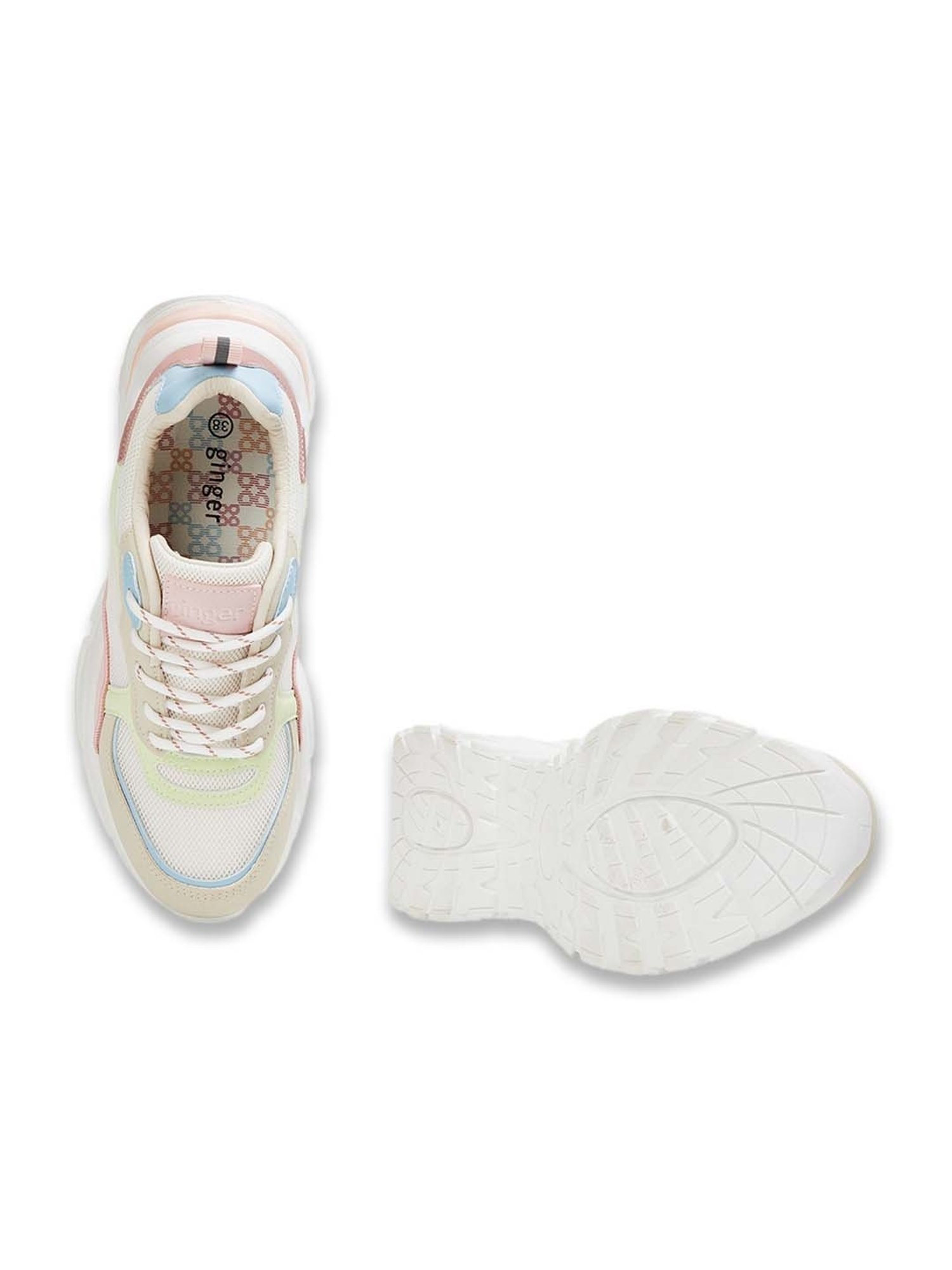 Ginger by Lifestyle Women's Beige Running Shoes