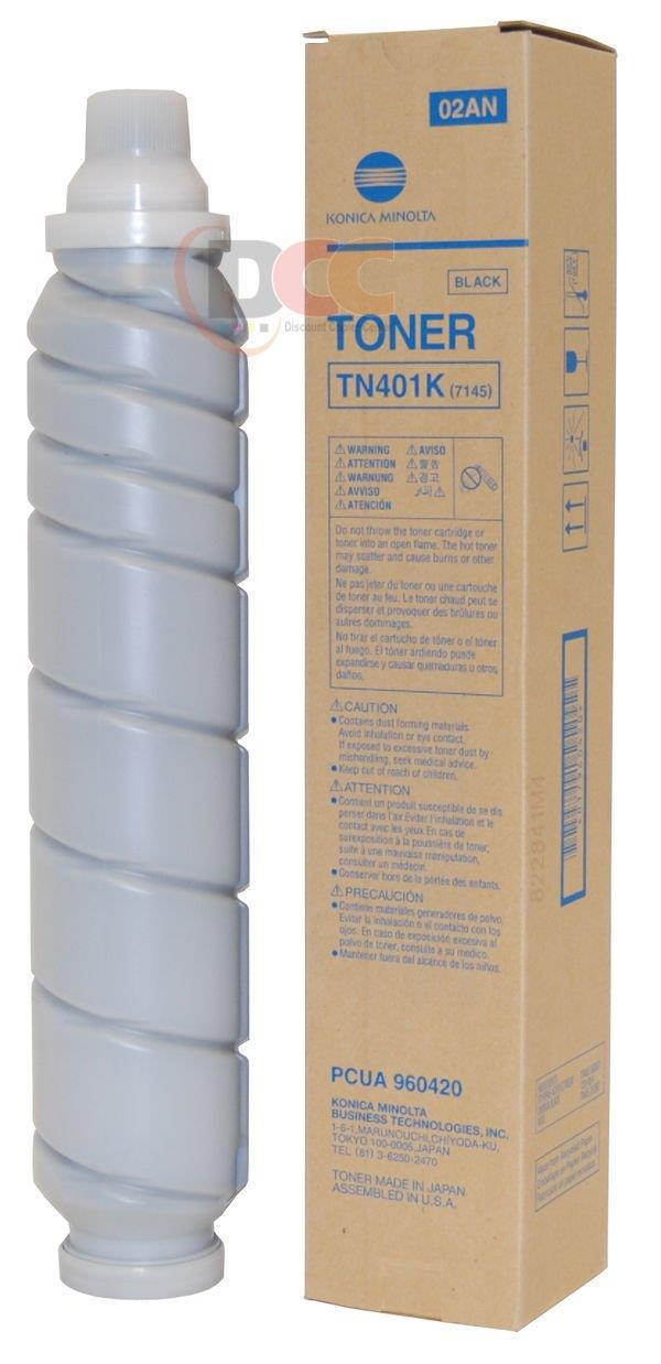Konica Minolta TN401K OEM Black Toner Cartridge