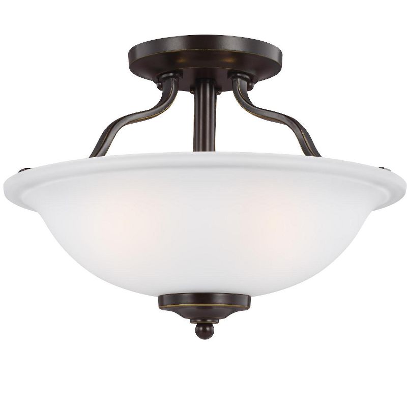 Generation Lighting Emmons 2 light Heirloom Bronze Ceiling Fixture 7739002-782