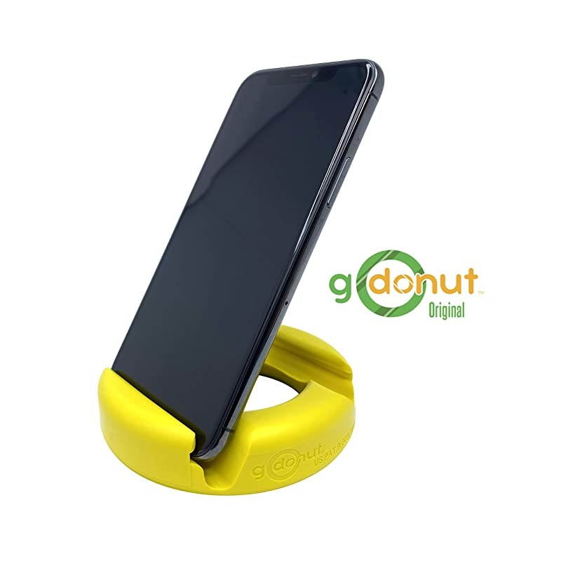 Phone and Tablet Stand Holder | Stands Compatible with Apple iPad iPhone Samsung Galaxy LG Kindle Fire Tablets and Mobile Cell Phones | Holders Multi Angled and Colorful Yellow