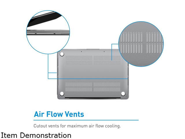 Macally PROSHELLTB13 MacBook Pro Case Cover 13" with/Without Touch Bar A1706/ A1708 Late 2016 Crystal Clear Protective Hard Shell