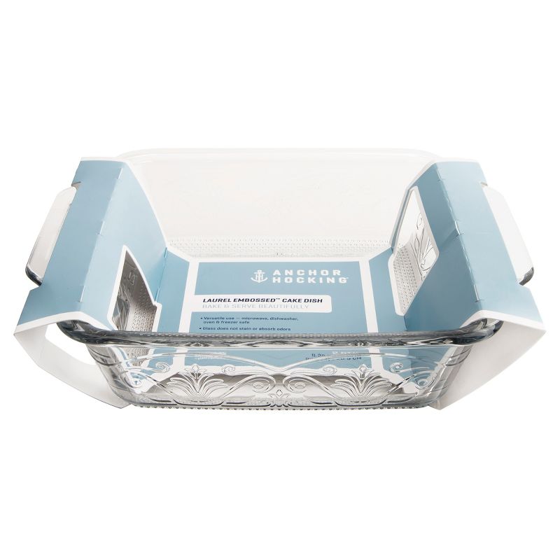 Anchor Hocking Laurel 8" Cake Dish Clear