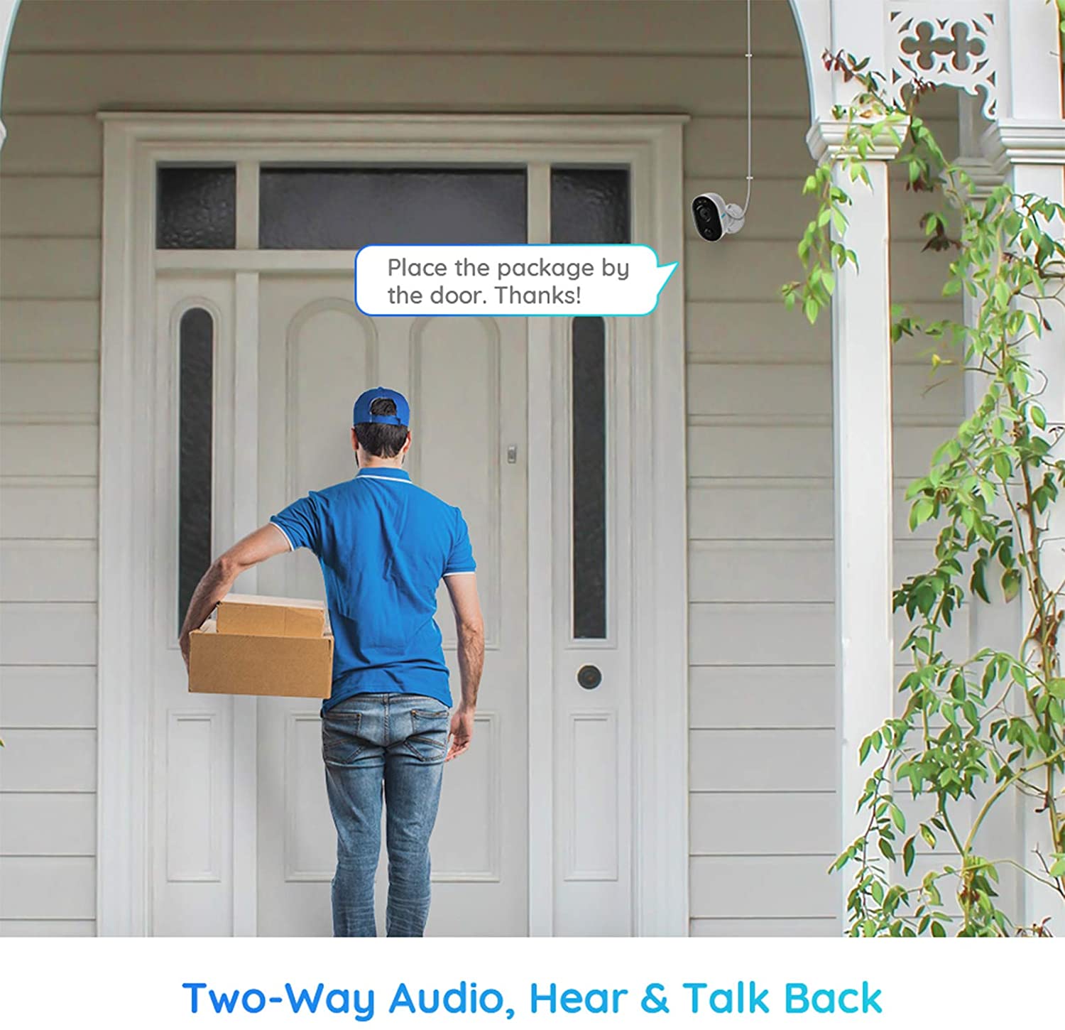 2pcs Reolink Lumus Spotlight WiFi Security Camera Outdoor 1080P HD Plug-in IP Camera, PIR Motion Alerts, 2-Way Talk and Siren Alarm, Cloud/Micro SD Card Storage