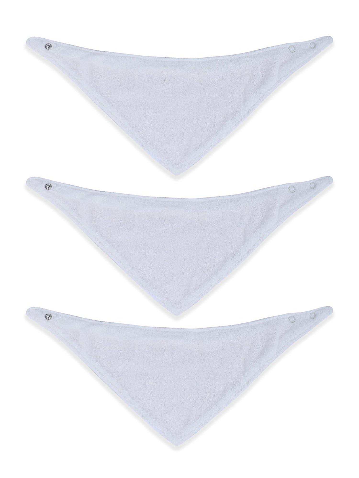 Baby Moo Kids Pink & White Cotton Printed Bib (Pack of 3)