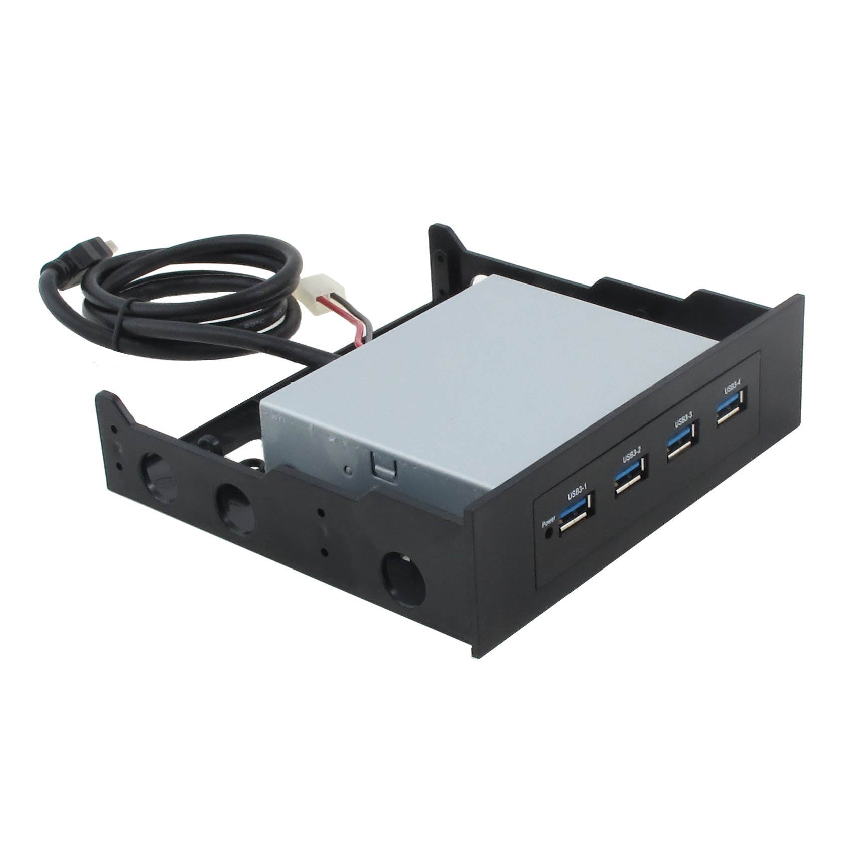Sedna - USB 3.0  4 Port USB 3.0 Internal Hub ( 3.5" Bay with 5.25" bay mounting kit included )