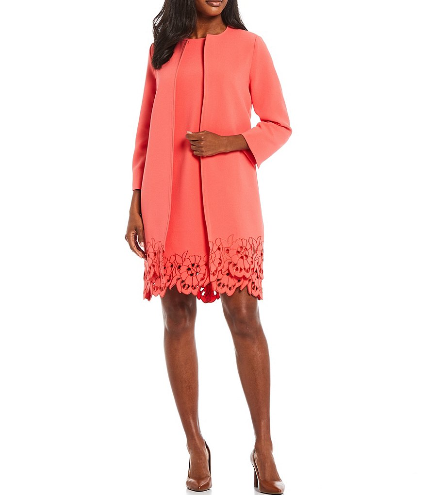 Preston & York Ellie Laser Cut Floral Hem Topper