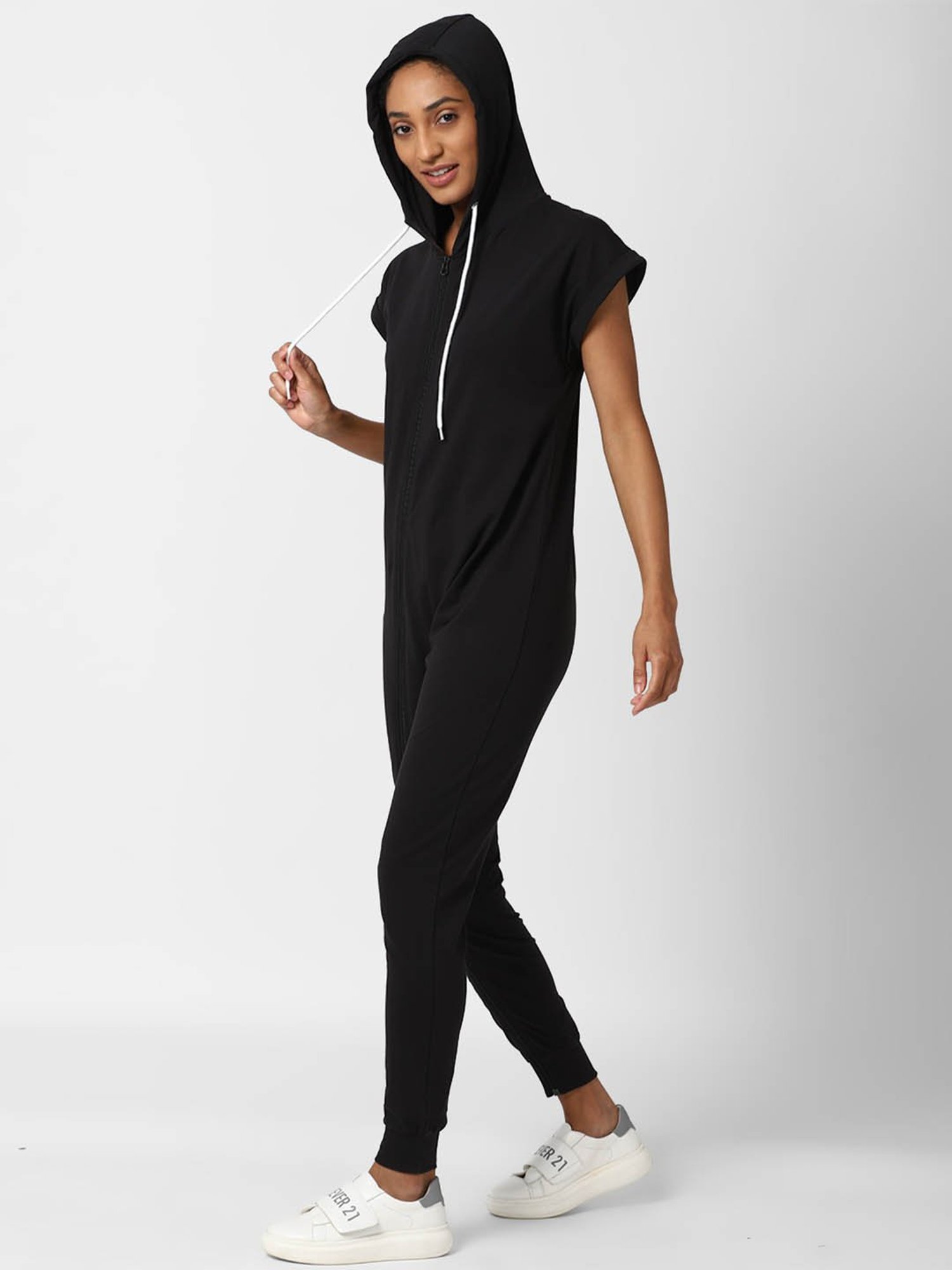 Forever 21 Black Full Length Jumpsuit