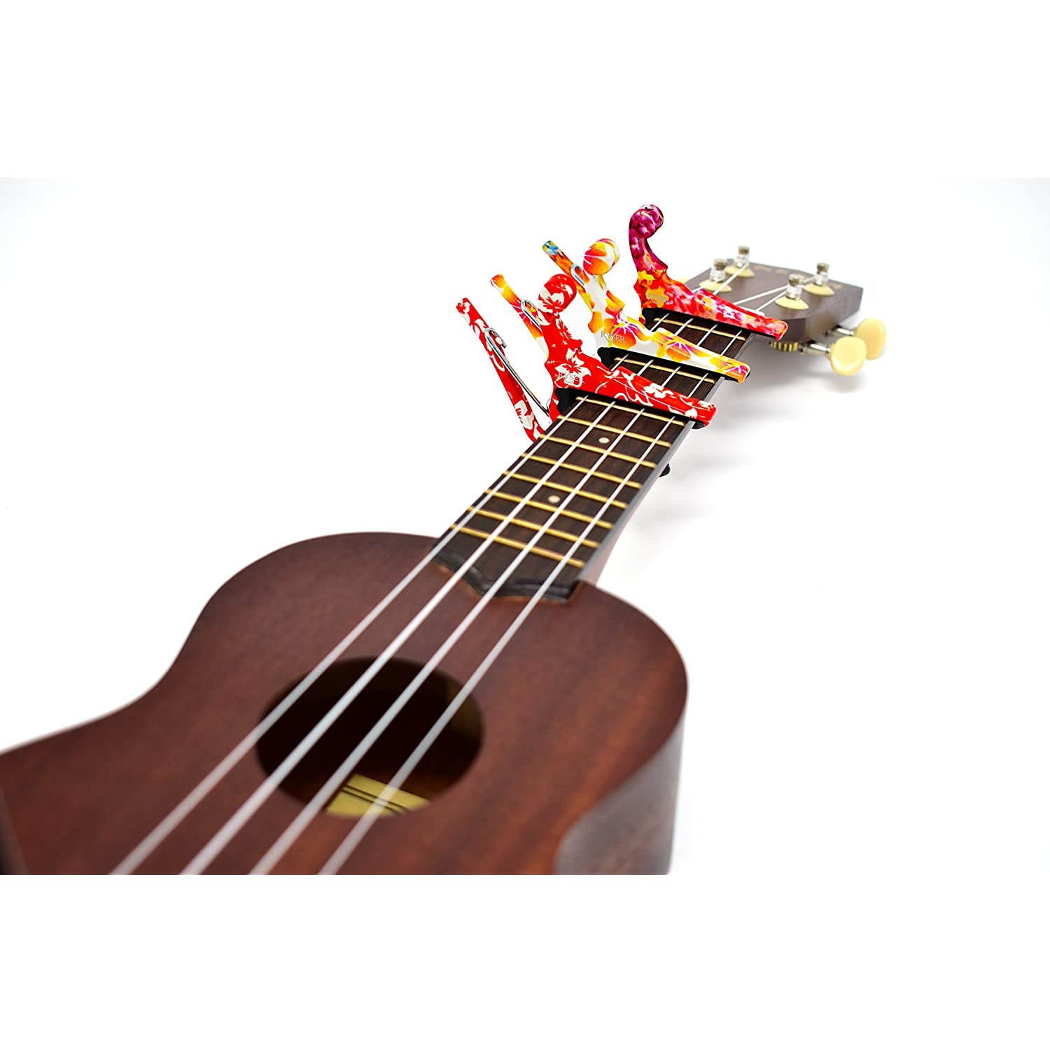 Kyser Quick-Change Capo for ukuleles, Hawaiian Lei, KULEA
