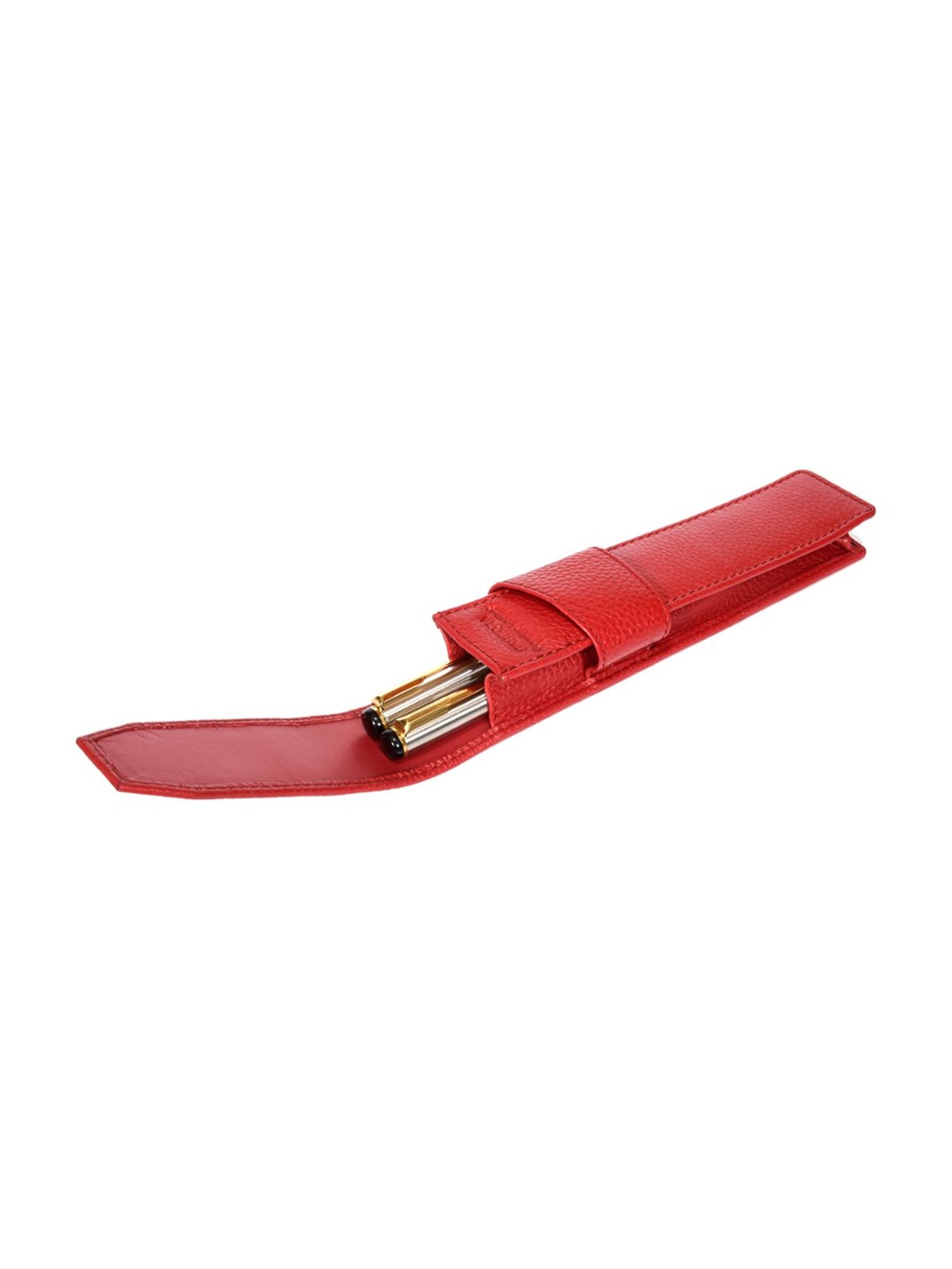 SASSORA Gamy Red Leather Small Pen Case