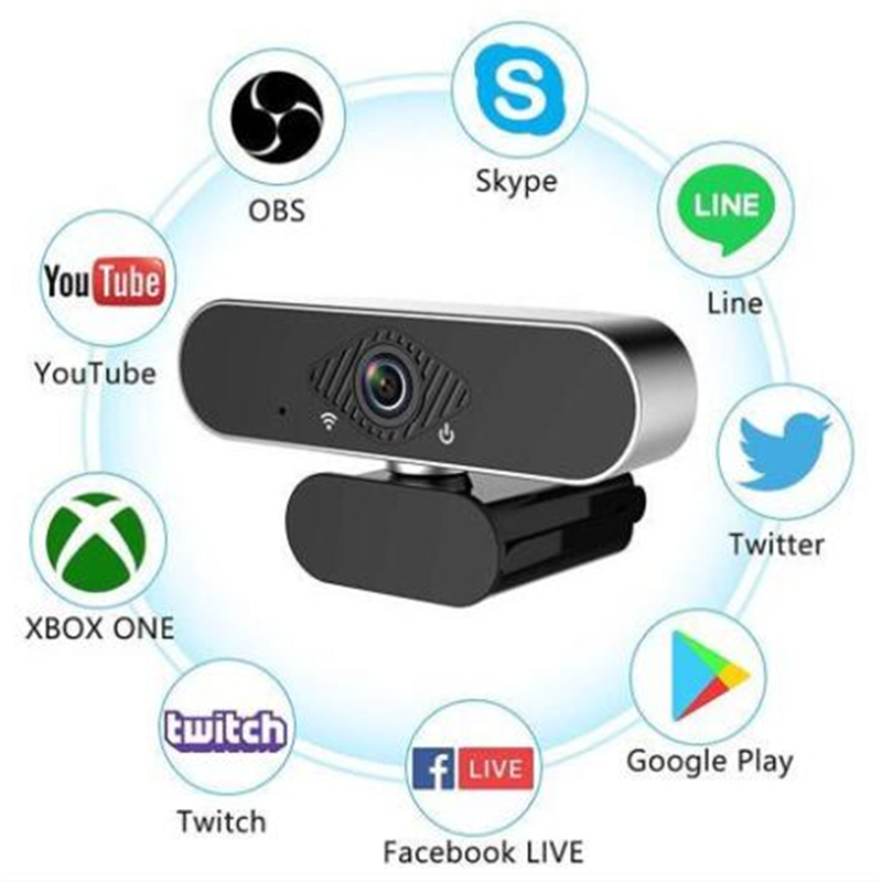 easyday Webcam with Microphone, 1080P HD USB Computer Camera with Privacy Shutter&Webcam Tripod, Streaming Webcam with Flexible Rotable Wide Angle Webcam for PC Zoom Video/Gaming/Laptop
