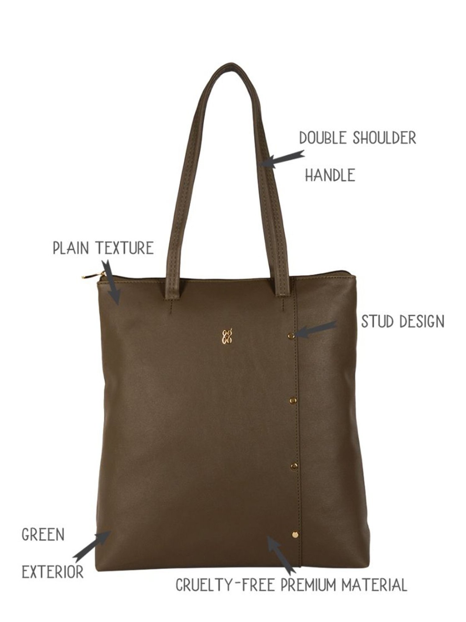 Baggit Olive Large Tote Bag