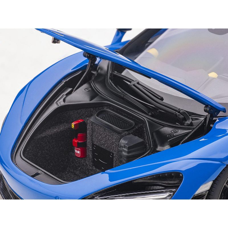 McLaren 720S Paris Blue Metallic with Black Top 1/18 Model Car by Autoart