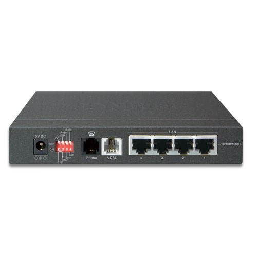 Planet VC-234G 4-Port 10/100/1000T Ethernet to VDSL2 Converter/Bridge 30a profile w/ G.vectoring, RJ11