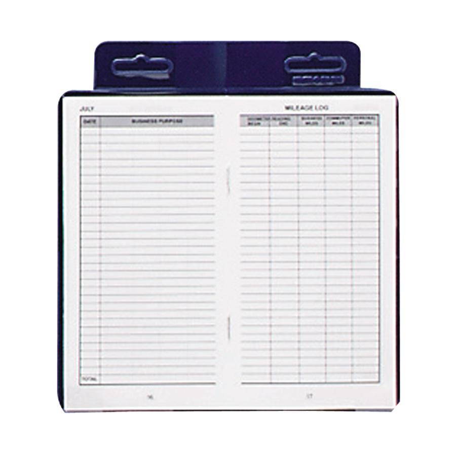 Dome Deluxe Automobile Mileage Log Book 3-1/4"x6-1/4" Blue 771