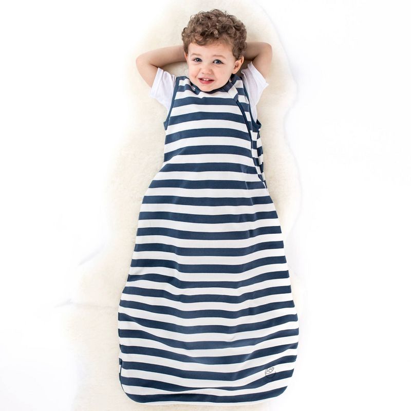Woolino Organic Cotton Swaddle Wrap - 18-36M Navy