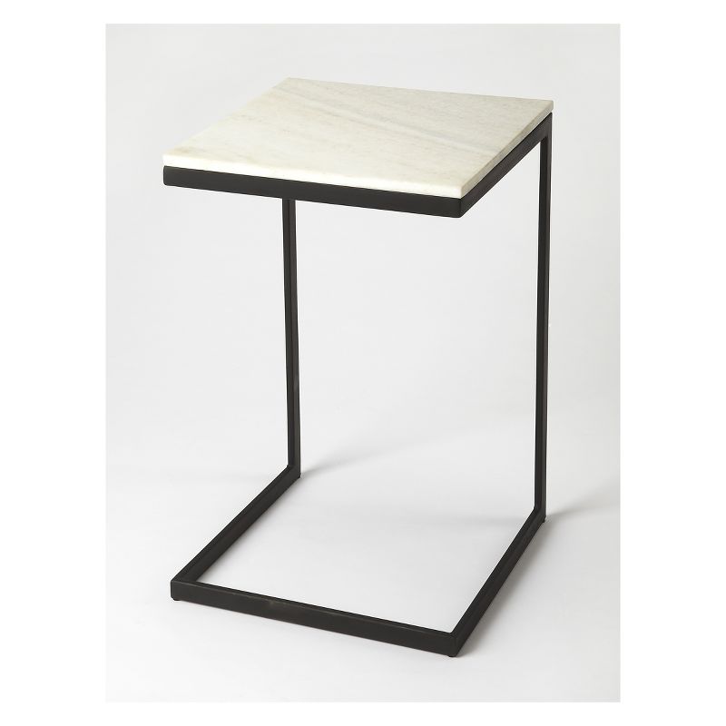 Lawler Metal And Marble End Table Black - Butler Specialty